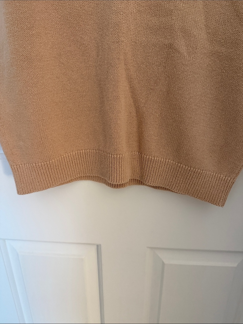 525 America Women's Knit V-Neck Tank in Camel Sz L - Picture 6 of 9